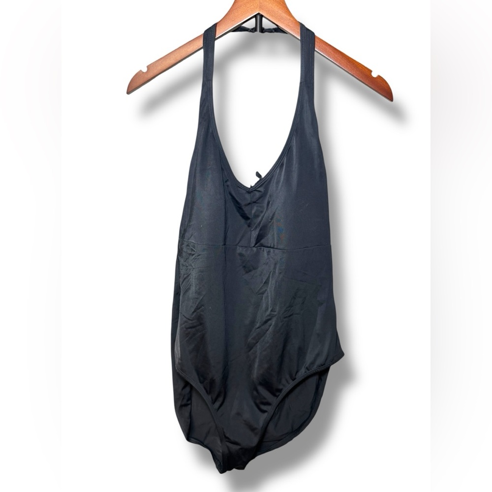 Merona Black One Piece Swimsuit Sz 18‎ EUC